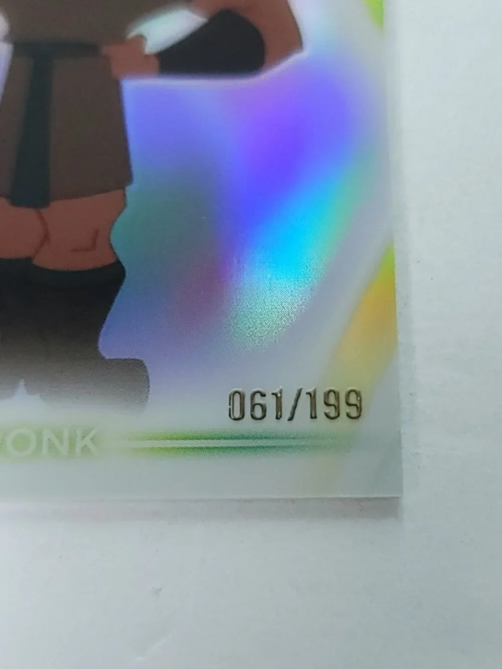 Kronk Topps 2026 Disney Neon Holo Chrome Refractor Limited 061/199 CNE